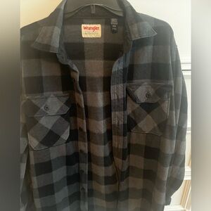 Wrangler plaid fleece